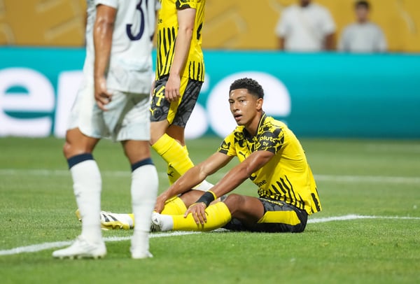 乔布因伤缺席多特蒙德的四分之一决赛。/IMAGO/新华社