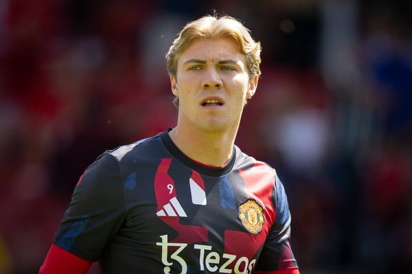 拉斯穆斯·霍伊伦德在曼联表现挣扎。/IMAGO/Every Second Media