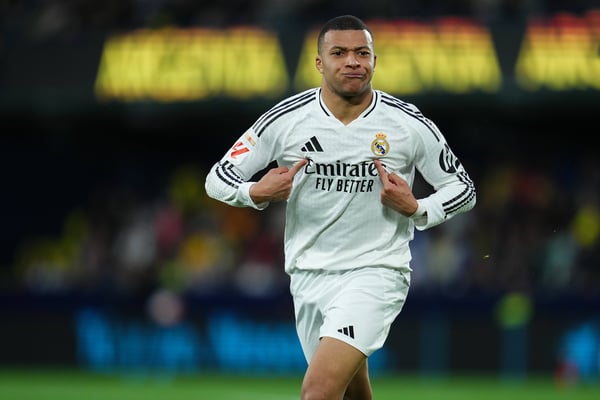 姆巴佩 (Kylian Mbappé) 力争带领皇家马德里队在本赛季夺得重要冠军。/ IMAGO/Pressinphoto