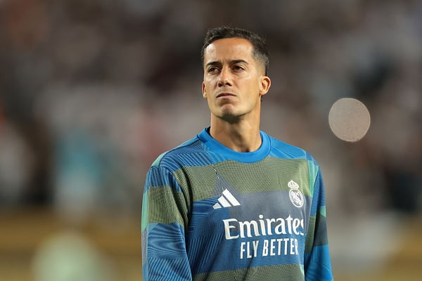 卢卡斯·巴斯克斯 (Lucas Vázquez) 于七月离开皇马。/乔纳森·莫斯克罗普 (Jonathan Moscrop)/盖蒂图片社