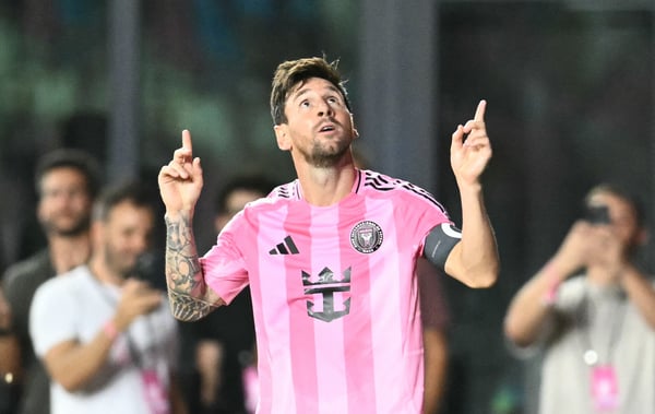到 2026 年世界杯决赛开赛时,莱昂内尔·梅西 (Lionel Messi) 将年满 39 岁。/ CHANDAN KHANNA/AFP via Getty Images