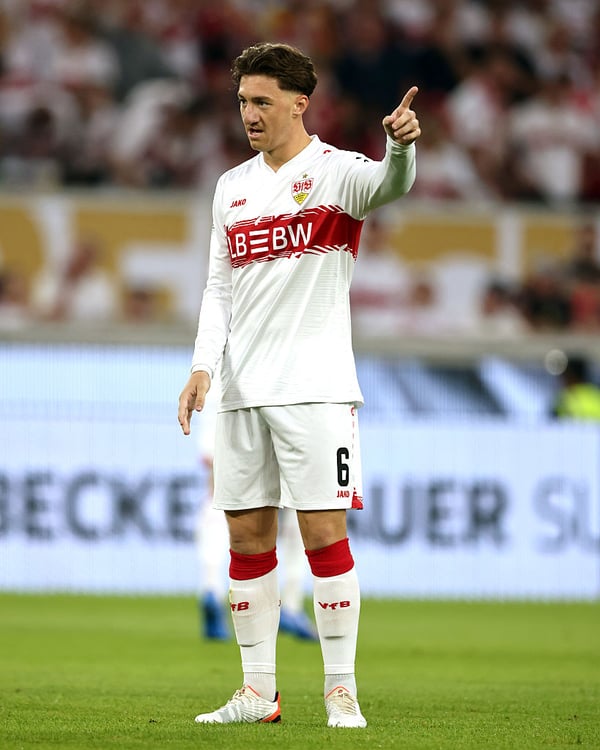 安杰洛·斯蒂勒已成为斯图加特队的明星。/Stefan Matzke-sampics/Getty Images