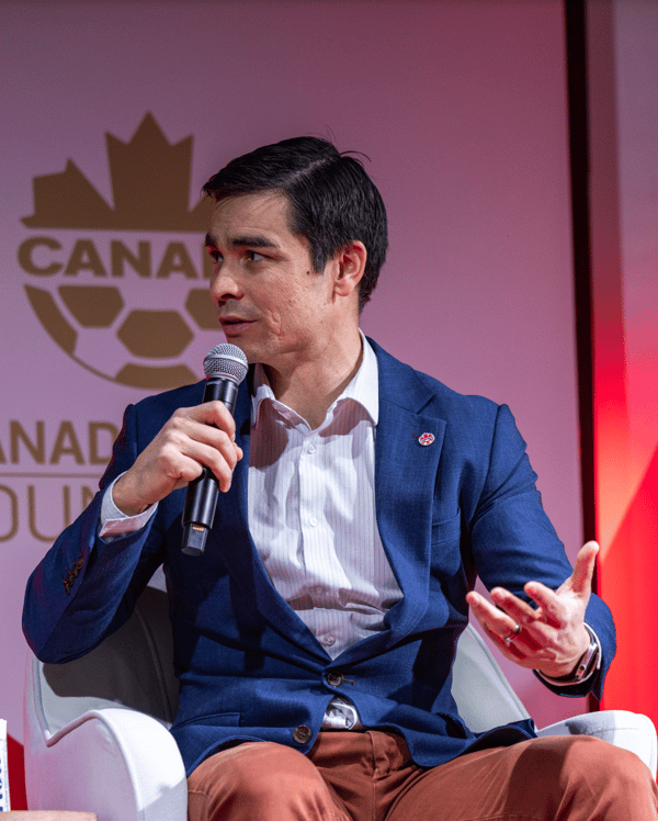 凯文·布鲁 (Kevin Blue) 计划确保加拿大足球在联合主办 2026 年世界杯后处于良好地位。/加拿大足球提供