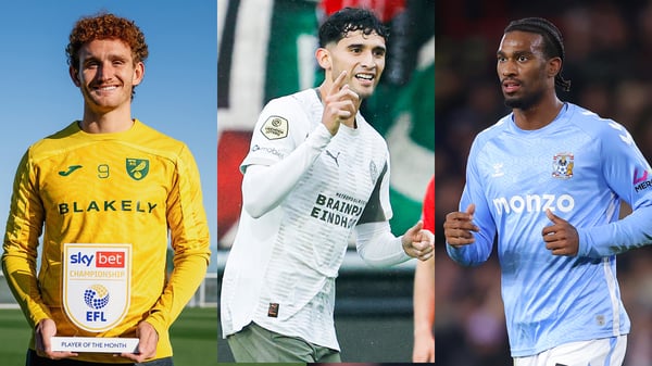 乔什·萨金特 (Josh Sargent)、里卡多·佩皮 (Ricardo Pepi) 和哈吉·赖特 (Haji Wright) 本周在欧洲引起关注。/ 诺维奇城足球俱乐部、Broer van den Boom/BSR Agency/Getty Images、James Gill - Danehouse/Getty Images