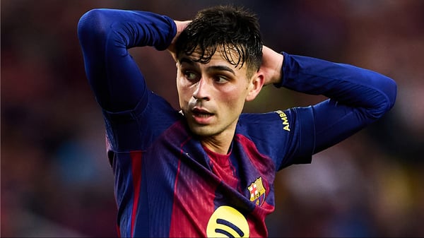 佩德里在 2025 年金球奖评选中排名第 11 位。/Manuel Queimadelos/Quality Sport Images/Getty Images