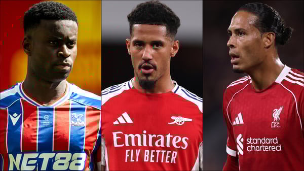 英超联赛的三位最优秀球员。/马克·盖希、威廉·萨利巴、维吉尔·范戴克