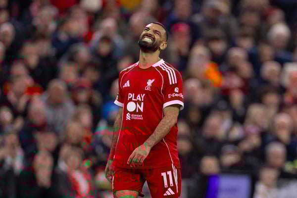 穆罕默德·萨拉赫最近六次代表利物浦出场均未进球。/IMAGO/宣传照片