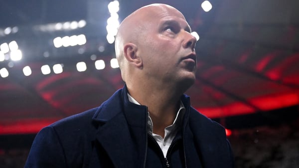 阿恩·斯洛特对曼联的比赛风格有很多看法。/ KIRILL KUDRYAVTSEV/AFP/Getty Images