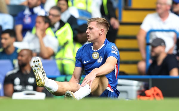 利亚姆·德拉普自八月以来一直因腿筋受伤而缺阵。/ Crystal Pix/MB Media/Getty Images
