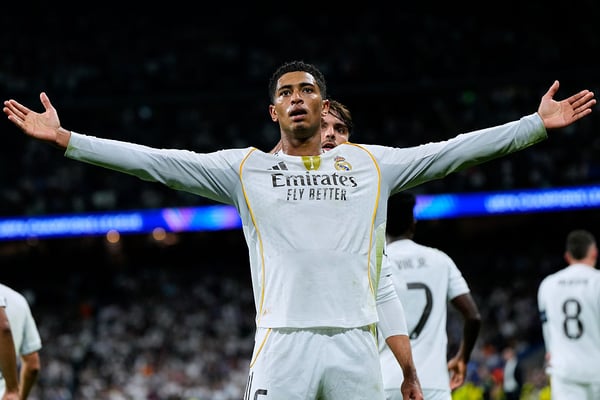 裘德·贝林汉姆是皇马最重要的球员之一。/图片社/盖蒂图片社