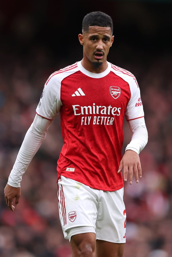 威廉·萨利巴本赛季表现一如既往地傲慢。/亚历克斯·潘特林/盖蒂图片社