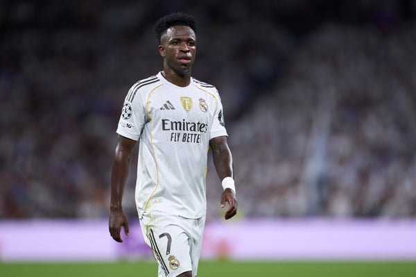 维尼修斯·儒尼奥尔在皇马的未来还不明朗。/马特奥·维拉尔巴/盖蒂图片社