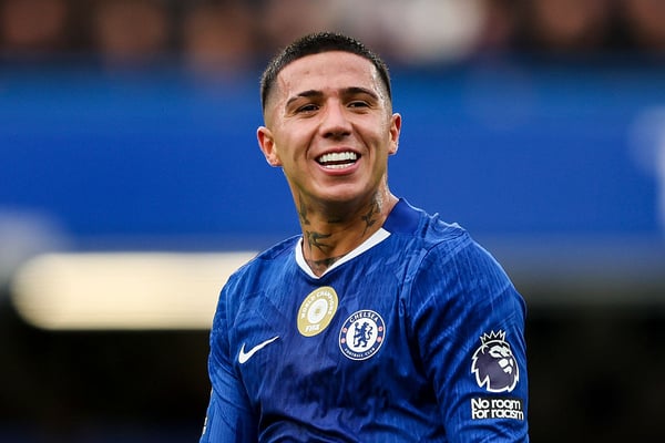 恩佐·费尔南德斯在切尔西大放异彩。/ Robin Jones/Getty Images