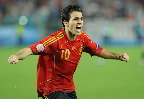 塞斯克·法布雷加斯是西班牙队十五年前黄金时期的10号球员。/ IMAG0/Ulmer/Teamfoto