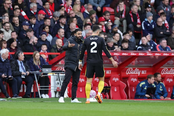 曼联周六被诺丁汉森林逼平。/ James Holyoak/MB Media/Getty Images