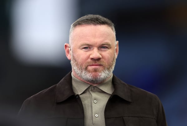 韦恩·鲁尼毫不留情。/ Catherine Ivill - AMA/Getty Images