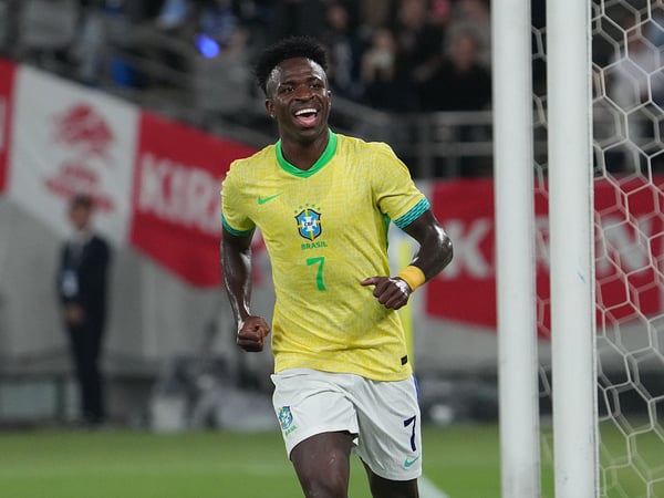 维尼修斯·儒尼奥尔是巴西队成功的关键。 / Masashi Hara/盖蒂图片社