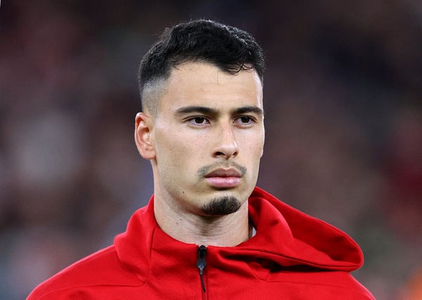 加布里埃尔·马丁内利是阿森纳六名因伤缺阵的球员之一。/ Neal Simpson/Sportsphoto/Allstar/Getty Images