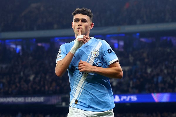 据菲尔·福登的经纪人瓜迪奥拉透露,福登已经回归。/ Chris Brunskill/Fantasista/Getty Images