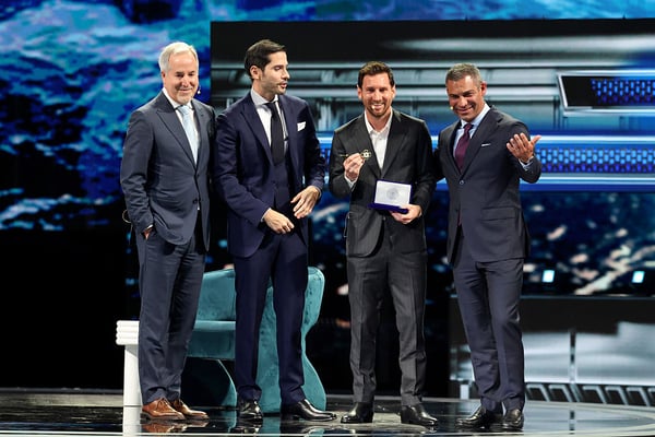 梅西对当地产生了重大影响。/ Alexander Tamargo/Getty Images for America Business Forum