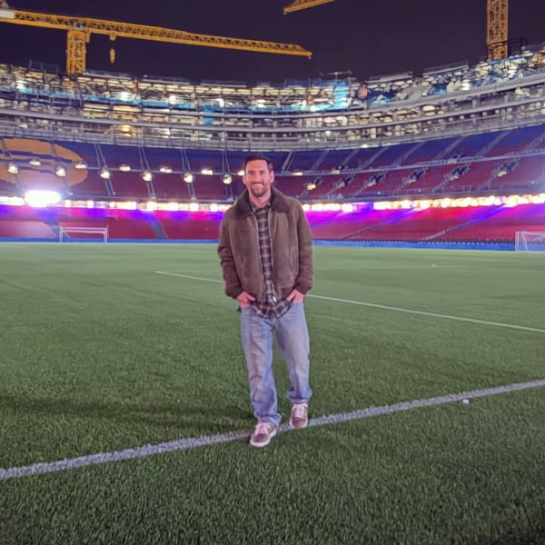 莱昂内尔·梅西本周末造访了诺坎普球场。/ Instagram/leomessi