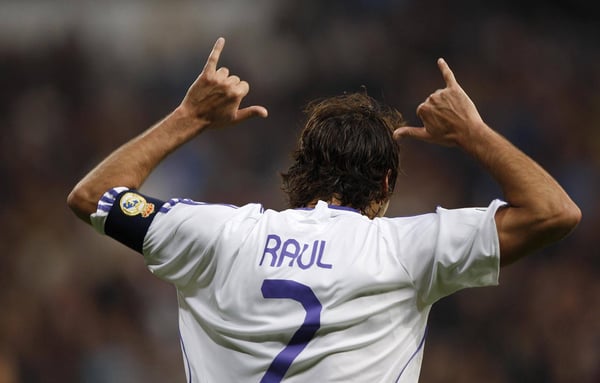 劳尔在皇家马德里队史上独占鳌头。/ IMAGO/Cordon Press/Diario AS