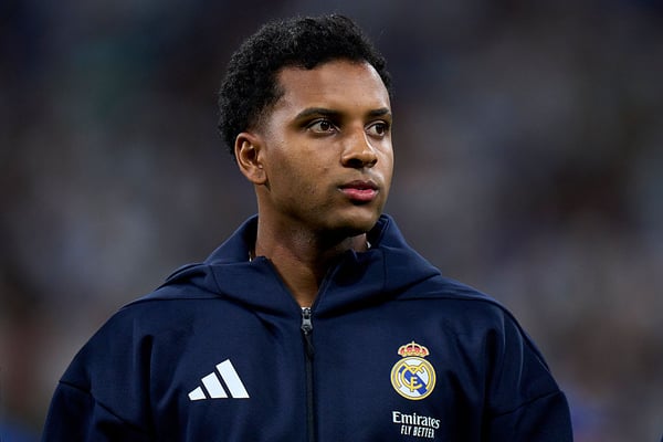 罗德里戈在2025-26赛季只代表皇家马德里首发过三场比赛。/ Diego Souto/Getty Images