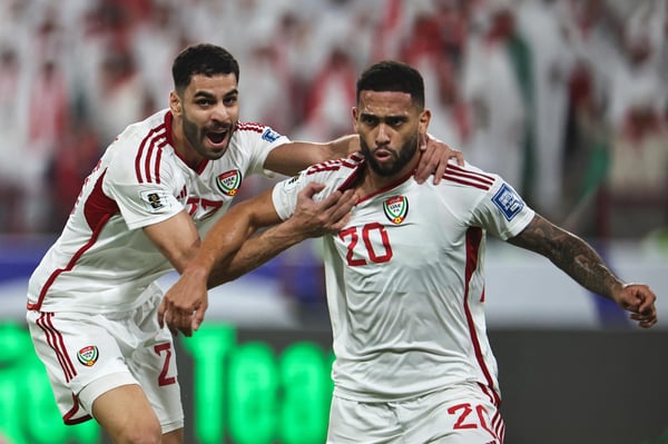 阿联酋对阵伊拉克亚足联预选赛