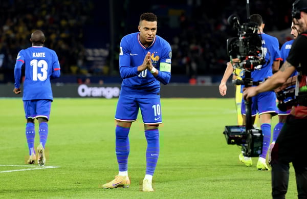 基利安·姆巴佩已经是法国历史上最伟大的球员之一。/ Xavier Laine/Getty Images