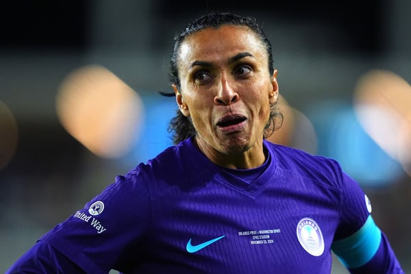 玛塔带领奥兰多荣耀队夺得了美国女子足球联赛(NWSL)的冠军。/ Kyle Rivas/Getty Images