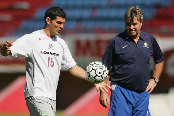 约翰·阿洛伊西和古斯·希丁克备战2006年国际足联世界杯