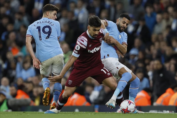 帕奎塔原本可能在2023年加盟曼城。/ Richard Sellers/Sportsphoto/Allstar/Getty Images