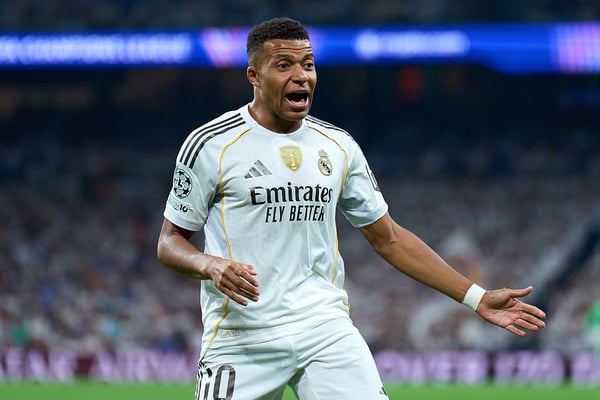 姆巴佩至今尚未获得这项殊荣。/ Angel Martinez/Getty Images