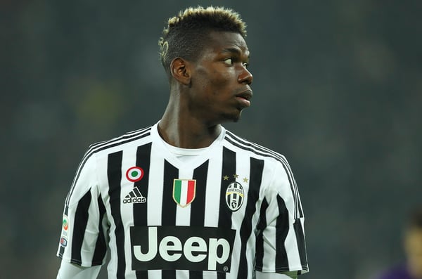 博格巴身穿尤文图斯球衣时势不可挡。/ Getty/Marco Luzzani