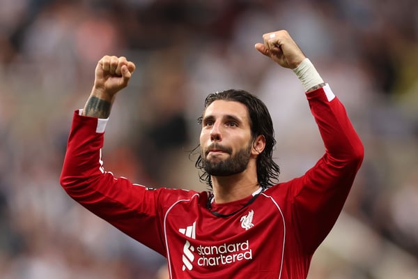 多米尼克·索博斯莱在利物浦的表现堪称统治级。/乔治·伍德/盖蒂图片社