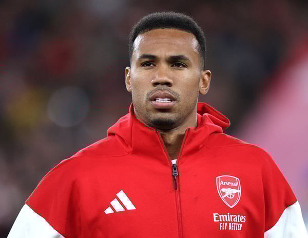 阿森纳将有一段时间无法使用加布里埃尔。/ Neal Simpson/Sportsphoto/Allstar/Getty Images