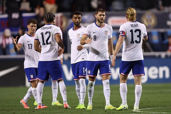 美国男足国家队正力争自九月以来首次零封对手。/ Vincent Carchietta/Getty Images