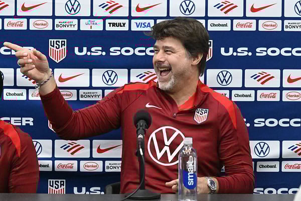 毛里西奥·波切蒂诺希望带领美国男足在卡塔尔世界杯16强出局后有所改进。/ Howard Smith/ISI Photos/Getty Images