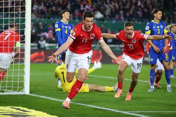 奥地利已经连续六届无缘世界杯。/ Severin Aichbauer/SEPA.Media /Getty Images