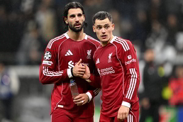 多米尼克·索博斯莱可能会改变角色——但并非为了顶替受伤的弗洛里安·维尔茨。/ Christian Kaspar-Bartke/Getty Images