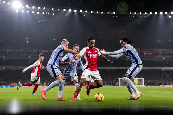 阿森纳主场对阵热刺的战绩非常出色。/ Gaspafotos/MB Media/Getty Images