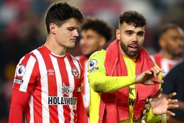 克里斯蒂安·诺尔加德(左)和大卫·拉亚目前都效力于阿森纳。/ 克莱夫·罗斯/盖蒂图片社