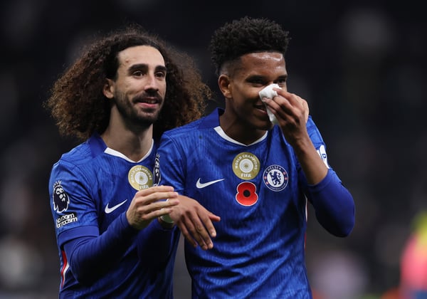 马克·库库雷拉（左）是埃斯特旺和拉明·亚马尔的队友。 /凯瑟琳·伊维尔/AMA/盖蒂图片社