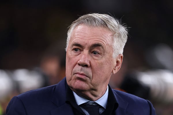 自从安切洛蒂执教巴西国家队以来,他还没有征召过内马尔。/ Catherine Ivill/AMA/Getty Images