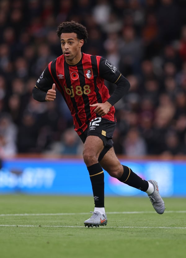 泰勒·亚当斯对伯恩茅斯的成功至关重要。/ Catherine Ivill/AMA/Getty Images