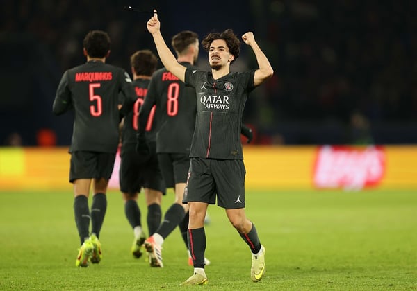 维蒂尼亚在对阵热刺的比赛中表现出色。 / Crystal Pix/MB Media/Getty Images