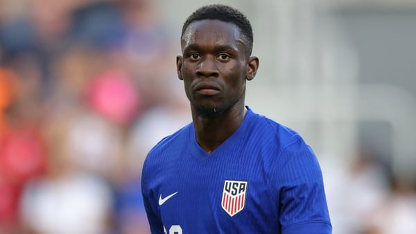 福拉林·巴洛贡在11月锁定了首发前锋的位置。/约翰·多顿/ISI图片社/美国足协/盖蒂图片社