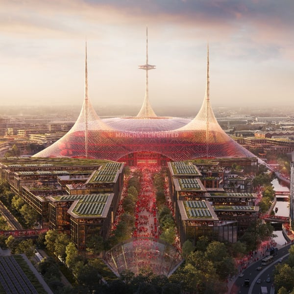 曼联新球场的最初设计方案引发了诸多争议。/ 曼联