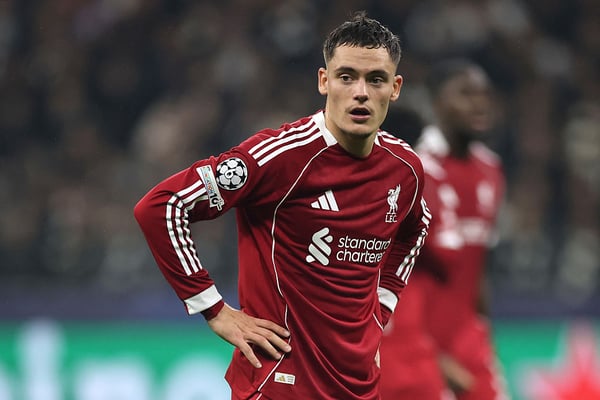 世界杯FIFA体育新闻：弗洛里安·维尔茨至今尚未为利物浦取得进球。/ Alex Grimm/Getty Images