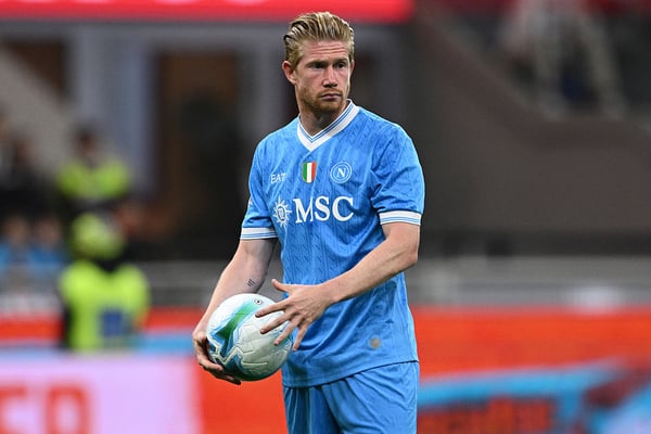 凯文·德布劳内在加盟那不勒斯后表现出色。/ 图片来源:Getty Images